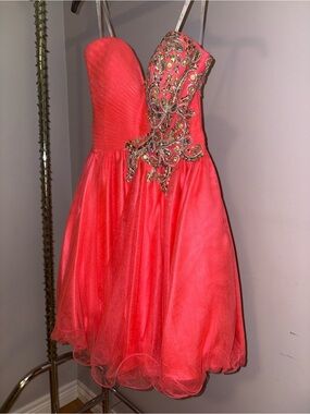 Coral Party Dress